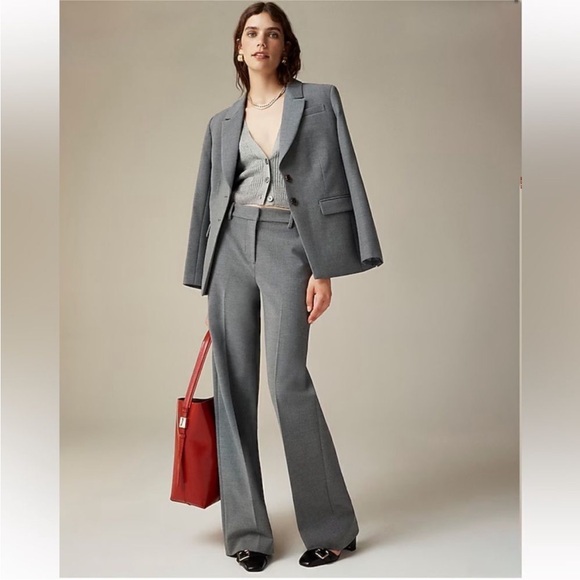 NWT J.Crew | Wide-leg trouser in four-season stretch | Black | Size 12 - Picture 9 of 13